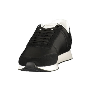 Black Polyurethane Men's Sneaker