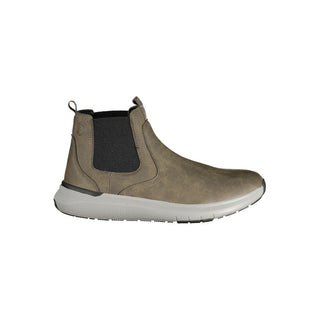 Green Polyester Ankle Boots