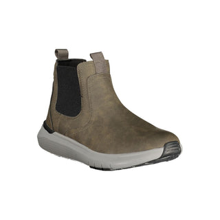 Green Polyester Ankle Boots