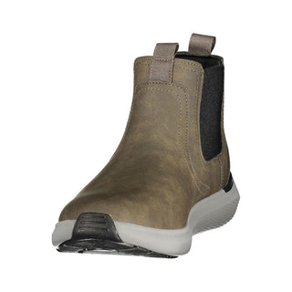 Green Polyester Ankle Boots