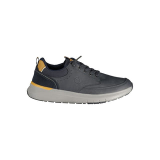 Blue Polyester Athletic Sneakers