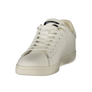 White Polyurethane Men's Sneaker