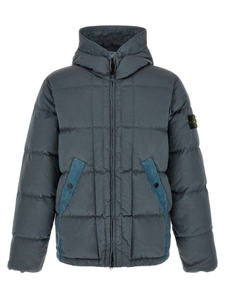 Gray Polyamide Full-Length Jacket