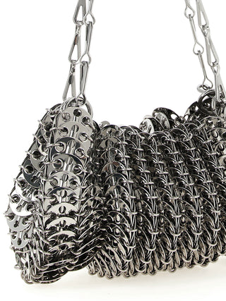 Silver Stainless Steel Shoulder Bag