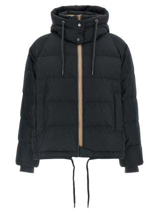 Black Cotton Full-Length Jacket