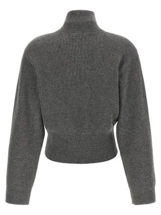 Gray Cashmere Cardigan