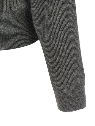Gray Cashmere Cardigan