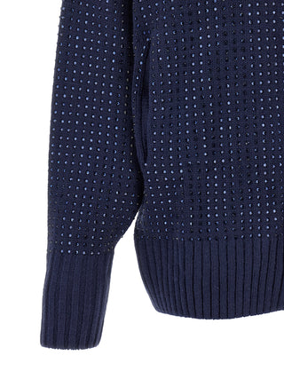 Blue Wool Cardigan