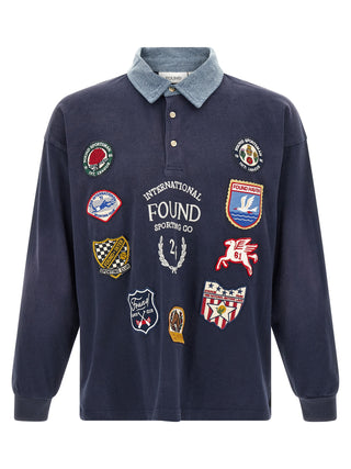 Blue Cotton Polo Shirt