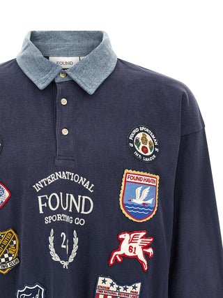 Blue Cotton Polo Shirt
