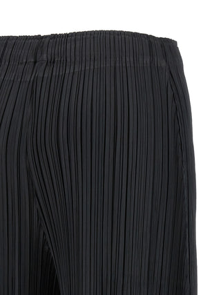 Black Polyester Pants