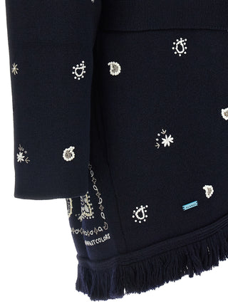 Blue Virgin Wool Cardigan