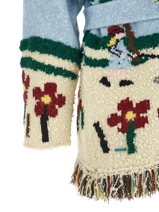 Multicolor Virgin Wool Cardigan