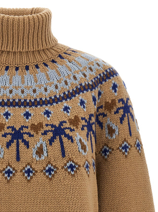 Beige Virgin Wool Cardigan