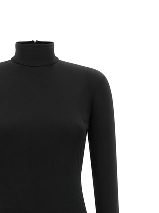 Black Viscose Long Dress