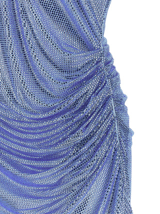 Blue Polyamide Cocktail Dress