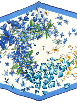 Blue Silk Foulard