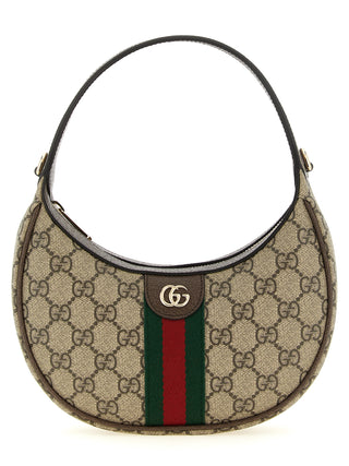 Beige Polyethylene Crossbody Bag