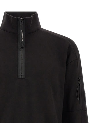 Black Cotton Sweatshirt