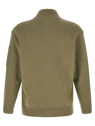 Bicolor Wool Cardigan