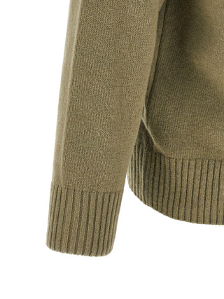 Bicolor Wool Cardigan