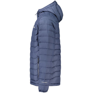 Blue Polyester Men's Jacket