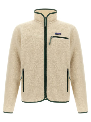 Beige Polyester Full-Length Jacket