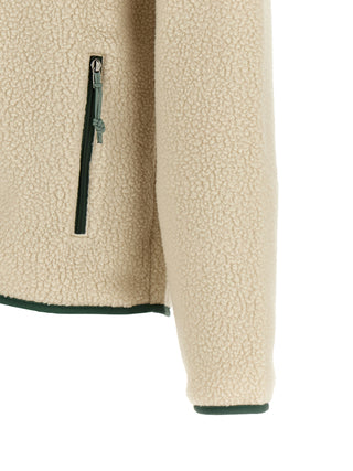 Beige Polyester Full-Length Jacket