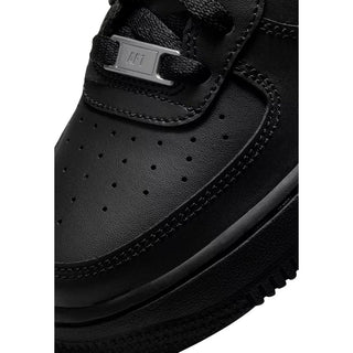 Black Leather Low Top Sneakers
