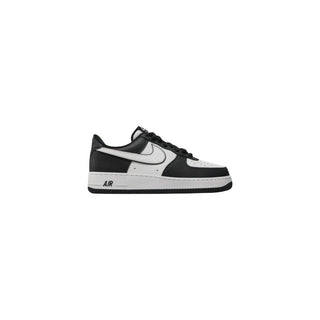 Black And White Leather Low Top Sneakers