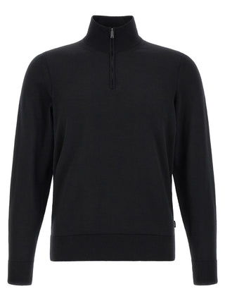 Black Virgin Wool Cardigan