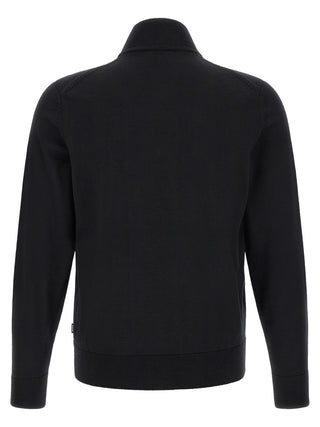 Black Virgin Wool Cardigan