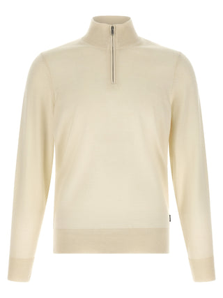 Beige Virgin Wool Cardigan