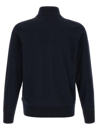 Blue Virgin Wool Cardigan