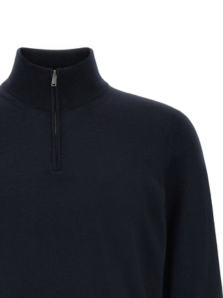 Blue Virgin Wool Cardigan