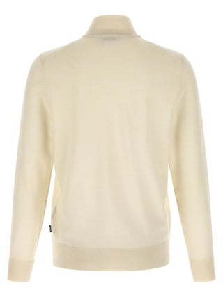 Beige Virgin Wool Cardigan
