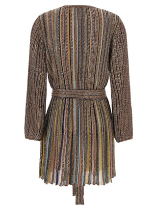 Multicolor Viscose Short Dress