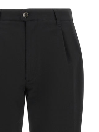 Black Polyester Dress Pants