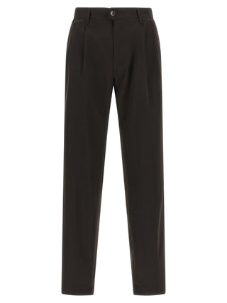 Brown Polyester Dress Pants