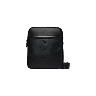 Black Polyethylene Messenger Bag