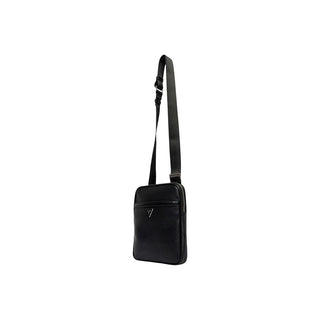 Black Polyethylene Messenger Bag