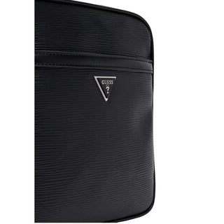 Black Polyethylene Messenger Bag