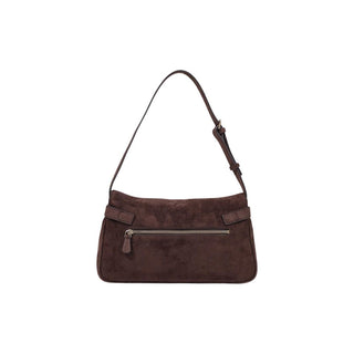 Brown Polyester Handbag
