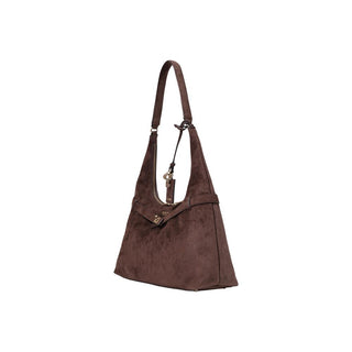 Brown Polyester Handbag