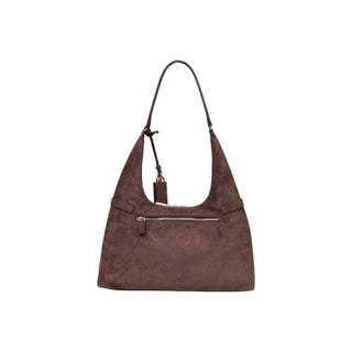 Brown Polyester Handbag