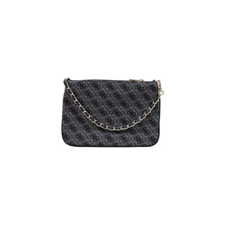 Gray Polyester Handbag