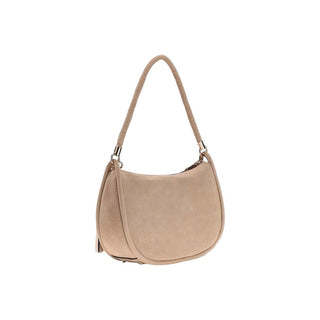 Beige Suede Leather Handbag