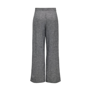 Gray Recycled Polyester Casual Pants