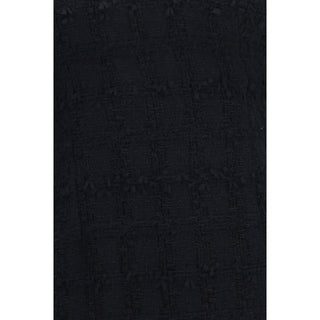 Black Cotton Casual Dress