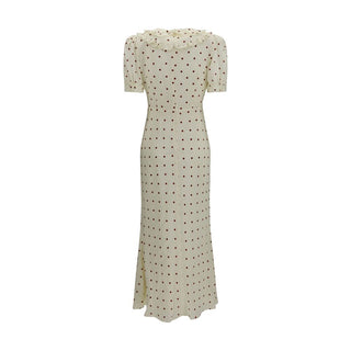 Beige Silk Casual Dress